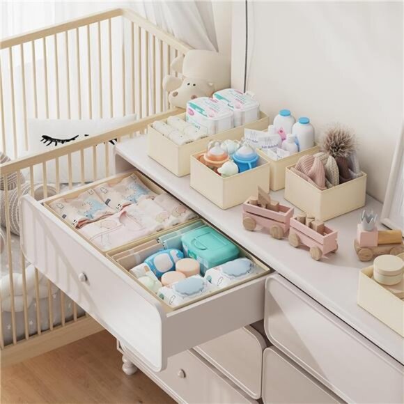 Drawer Organizer Set 15 Pack Foldable Closet Dresser Storage Bins for Clothes So - Picture 4 of 7